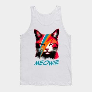 Retro Cat Rock and Roll Music Concert Festival Band Funny Cat Tank Top